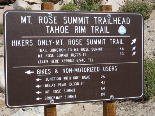 Hiking Mt Rose