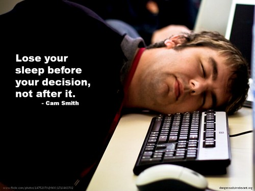 Man asleep on computer keyboard, by Scott McLeod, via Flickr