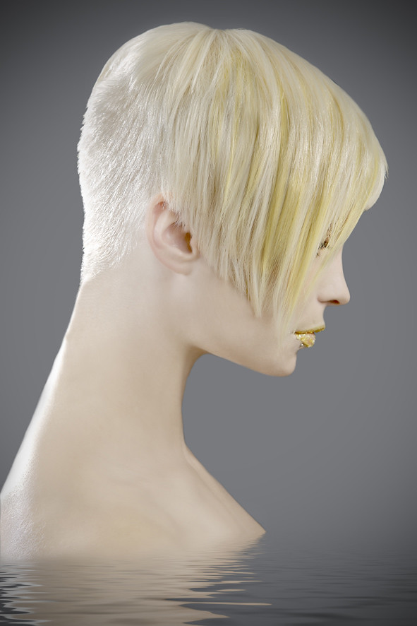 Short Inverted Bob with Shaved Nape