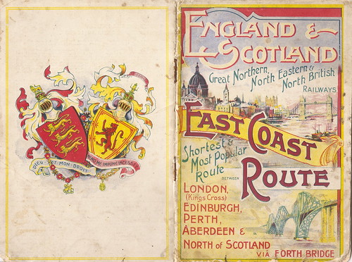 East Coast Route - railway guide to the London - Scotland route for the American market, c1900 by mikeyashworth