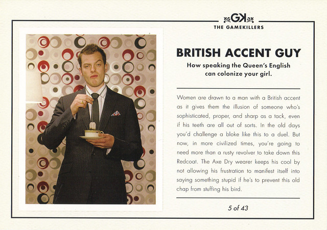AXE Deodorant BRITISH ACCENT GUY Ad Postcard Flickr - Photo Sharing!