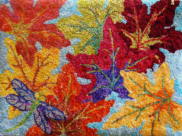 maple leaves rug