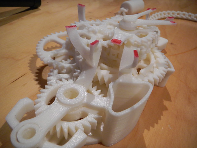 Peter Schmitt 3D prints fully assembled clock mechanisms