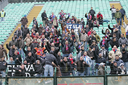 Tifosi rossazzurri a Siena