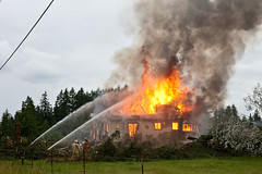 Vancouver Fire Training Burn in Sifton - 6/20/2009
