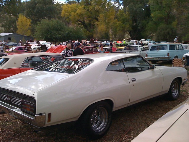 1970s Ford Falcon Coupe At the Rock and Roll Rendezvous at the Birdwood 