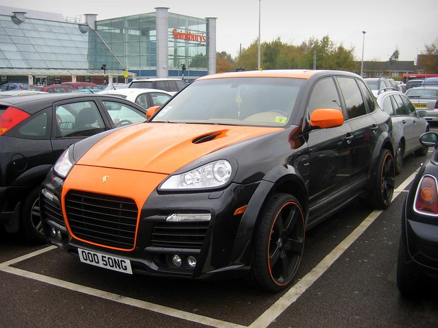 Pimped Porsche Cayenne Spotted at a shopping centre in North London and