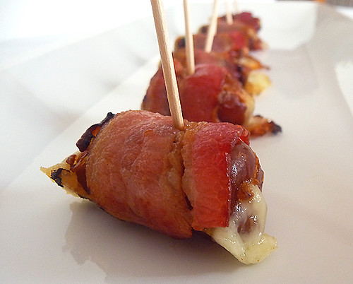 Fontina-Stuffed Bacon-Wrapped Dates