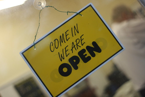 Come in: we are open!