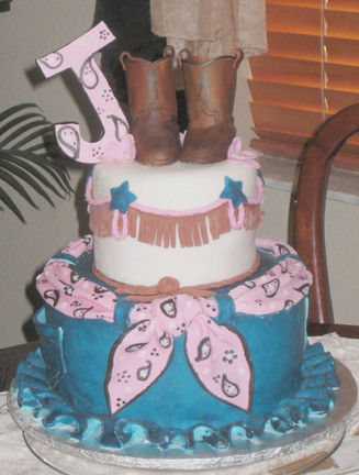Cowgirl Birthday Cakes on Cowgirl Cake A Birthday Cake For A Little Girl Who Loves Horses