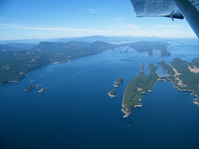 Saltspring Island from the air