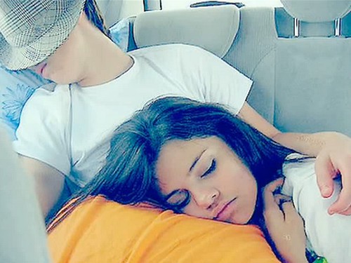 Jake T Austin Selena Gomez Sleeping In Car Rare