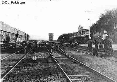 Railway station, Chaman, 1900