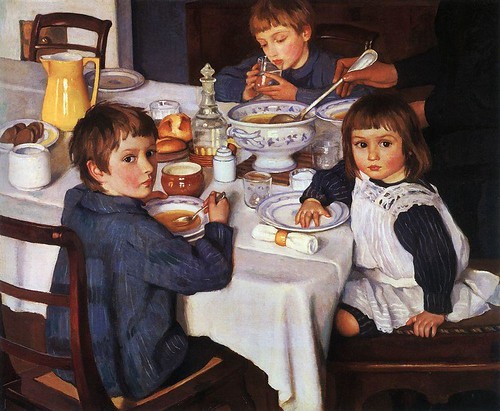 Serebryakova, Zinaida (1884-1967) - 1914 Lunch Time