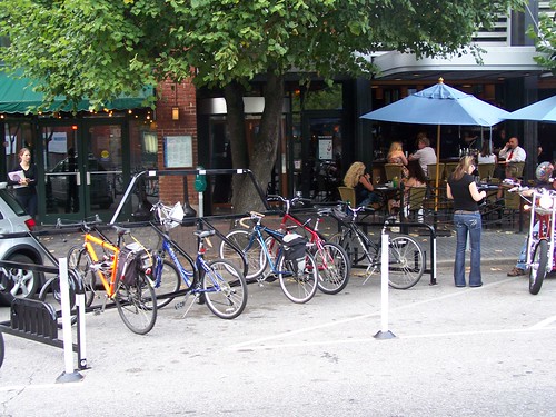 Cyclehoop "car" bicycle rack, Chattanooga