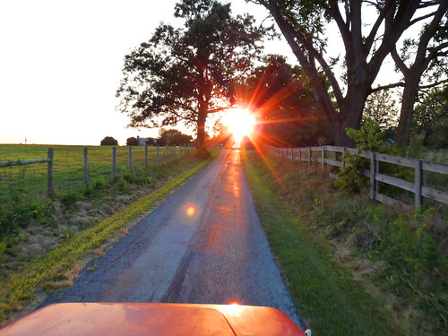 Sunset on the Country Road