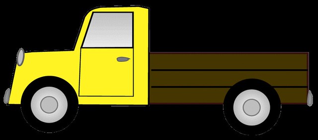 yellow truck clipart - photo #4