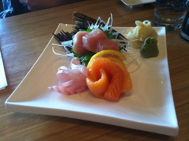 gari with sushi