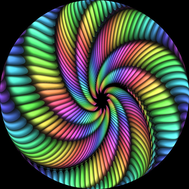 Holodelic art spiral