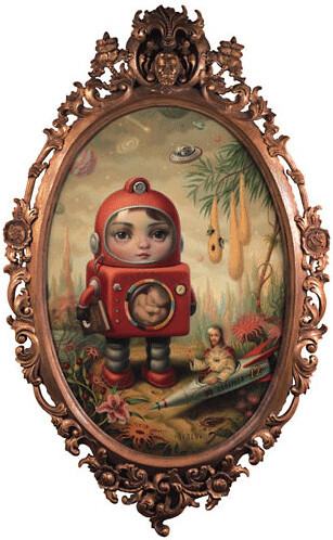 So I realized today that I am in love with the paintings by Mark Ryden WOW