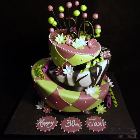 30th Birthday Cake on Mad Hatter 30th Birthday Cake