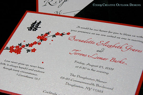 Asian Theme Wedding Invitation Creative Outlook Designs