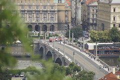 trams in Praag