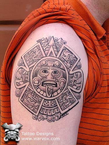 Aztec Mayan Incas Tattoo Design by Felix Pacheco WARVOX Pre Hispanic Mexican