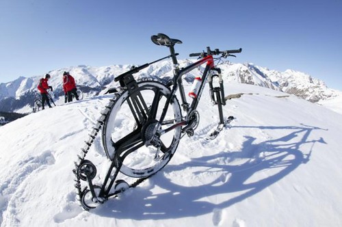 bicicletta neve settimana bianca livigno
