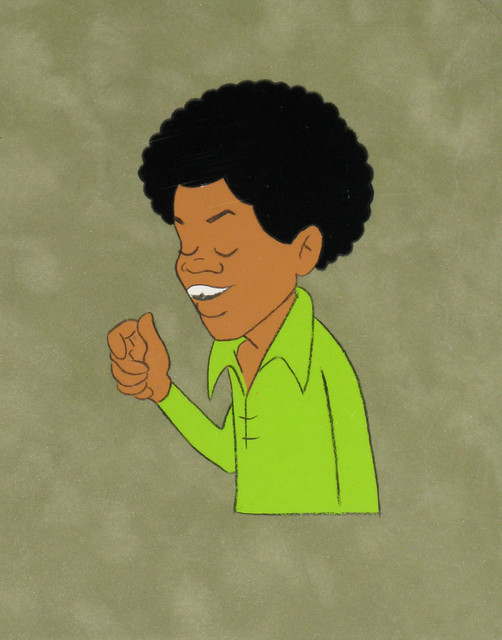 Michael Jackson Cartoon Animation Cel
