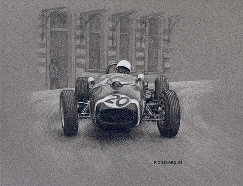 Monaco-GP-1961 by Automobiliart