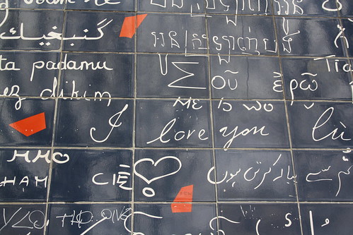 The "I love you wall" in Montmartre