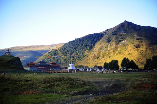 Lhagang village,Lhagang Gompa by reurinkjan