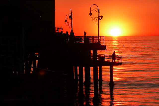 Santa Monica Pier Sunset!
