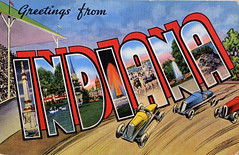 Indiana Large Letter Postcards