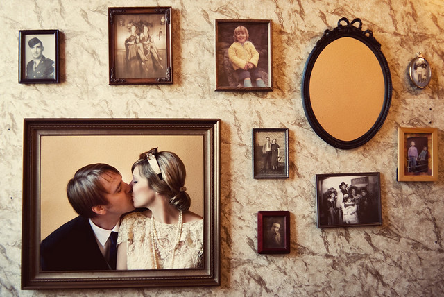 1940s wedding picture frames