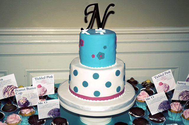 20090912 Britt Chris 39s wedding reception 3 cake cake table 