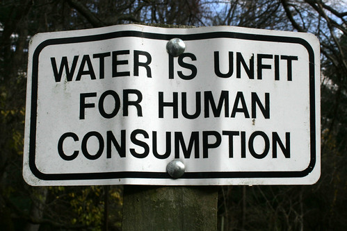 water is unfit for human consumption