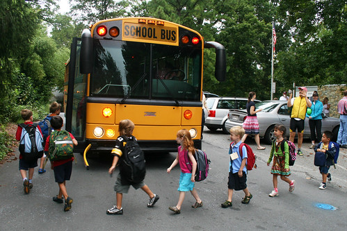first day school bus ritual