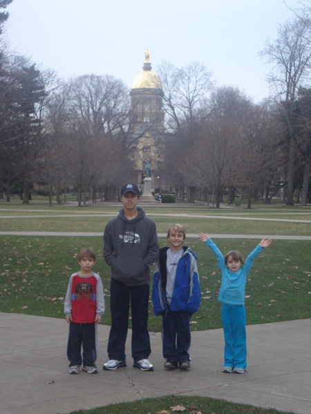 Notre Dame University- stopped there on the way home!