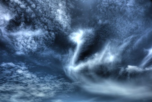 Dragon or Phoenix in the sky (HDR)