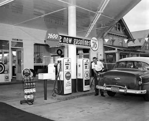 76 Gas Station 1950's