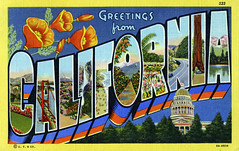 California Large Letter Postcards