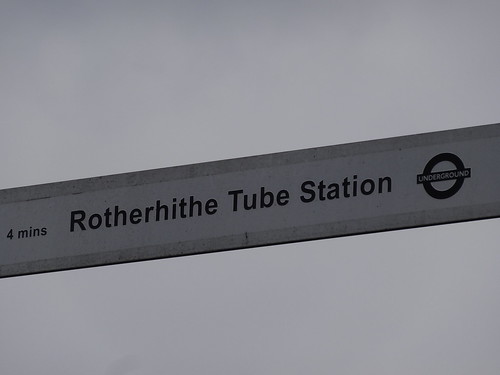 Rotherhithe Tube Station sign