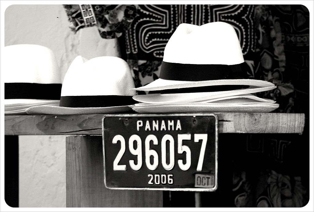 Panama hats bw