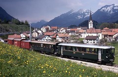 Trains des T.P.F. anciennement G.F.M. voie métrique (Suisse)