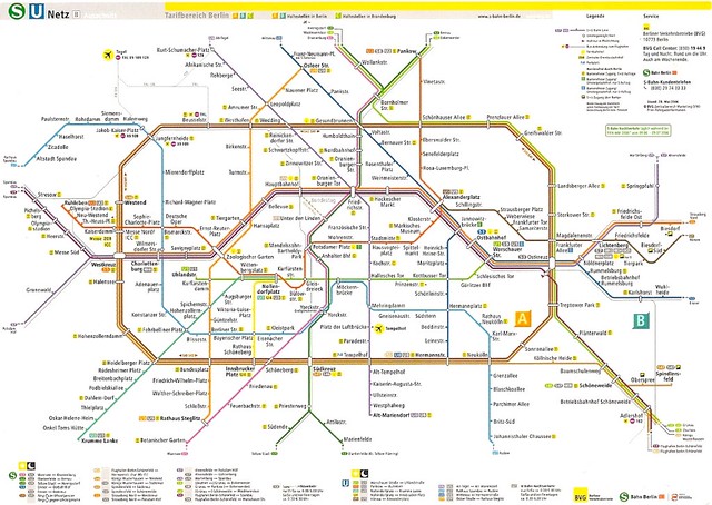 Germany - Berlin Metro Map