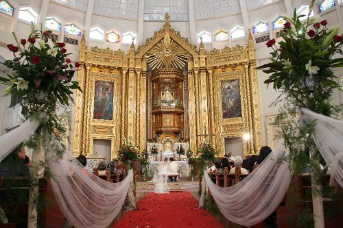 Traditional Catholic Wedding Ochie Bumanlag's Wedding Antipolo Cathedral