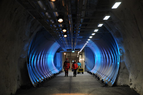 Lit Tunnel of the
Svalbard Global Seed Vault