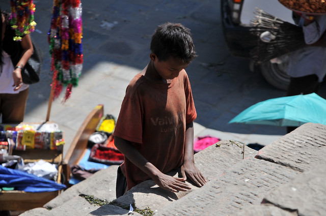 Straßenkind Kathmandu